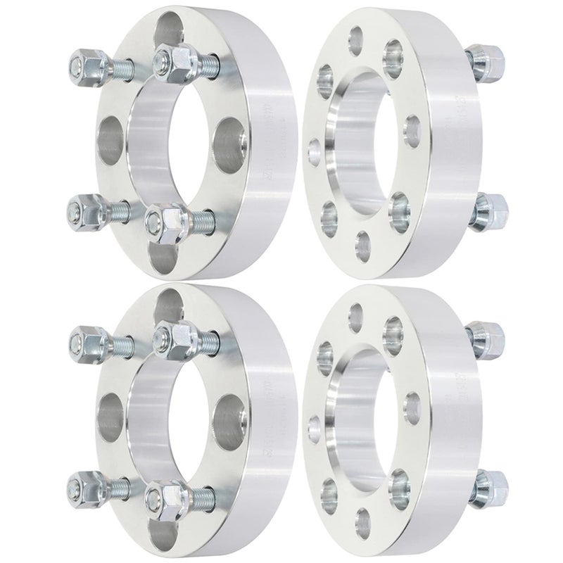 ECCPP Set of 4 125 inch Wheel Spacer 4x45 4x1143 Wheel Spacer Adapter Kit with M 12x15 781mm Hub Bore for CL Elantra Legend Prelude Sonata Tiburon TL Vigor 4 Lug Silver Aluminum